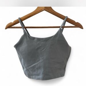 Blue grey women’s athletic workout tank